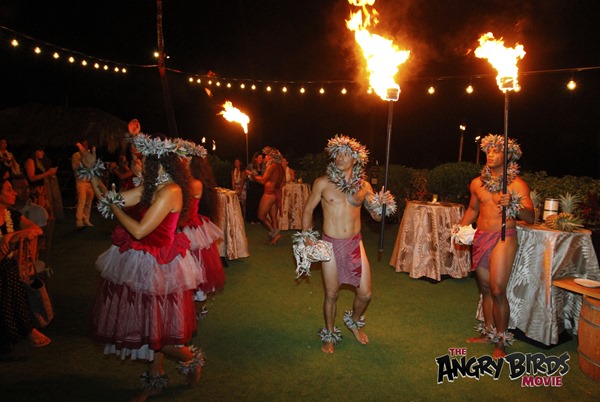 Maui, Hawaii - Friday, April 15, 2016: A luau for Columbia Pictures and Rovio Animations' ANGRY BIRDS at the Four Season Resort Wailea.