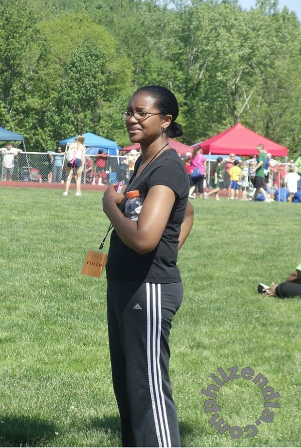 Watching my team run a the track championships.