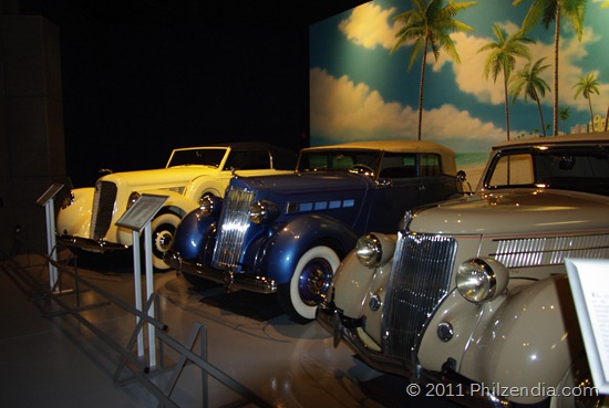 Some of the antique cars at the Antique Automobile Club of America (AACA) Museum