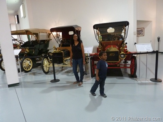 My son and I at the Antique Automobile Club of America (AACA) Museum