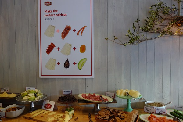 At this station we learned about how to make the perfect pairings with Alpine Lace Swiss cheese