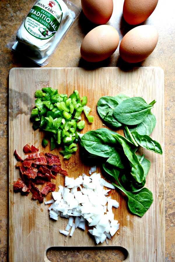 ingredients for baked eggs