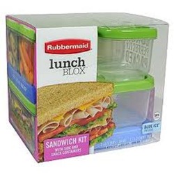 Brand new rubbermaid lunch blox sandwch kit