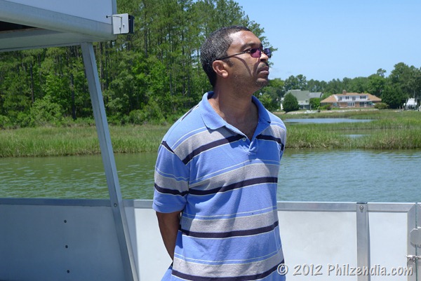 Hubby checking out the view