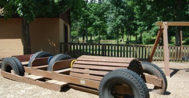 Wooden Car KidStreet Playground in New Jersey