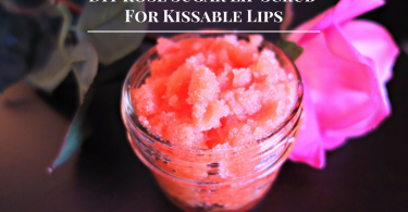 DIY Rose Sugar Lip Scrub