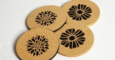 DIY cork coasters