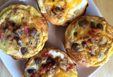 Sausage & Egg Croissant Muffins (2)