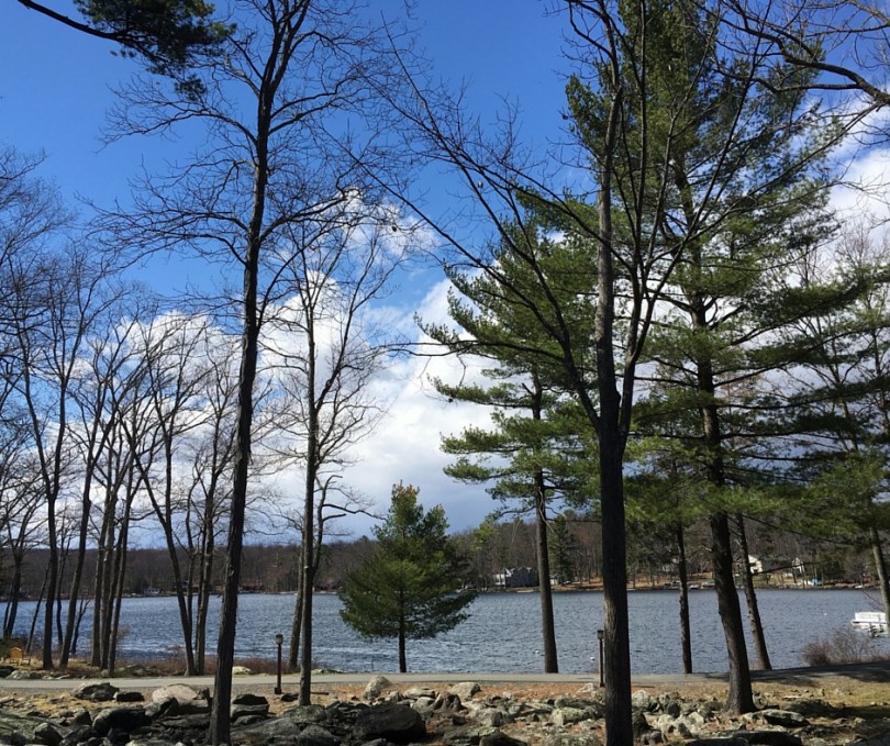 The lake at Woodloch Pines