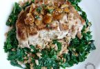 seared pork chops and fig compote