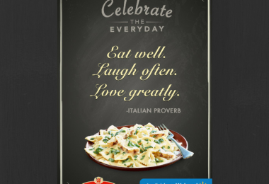 celebrate everyday life with bertolli