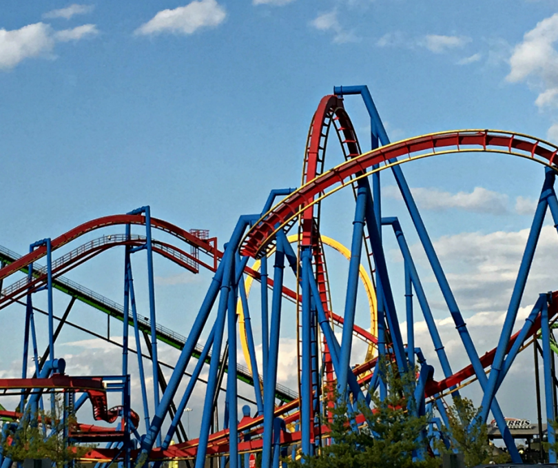 Roller coasters at Six Flags Great Adventure