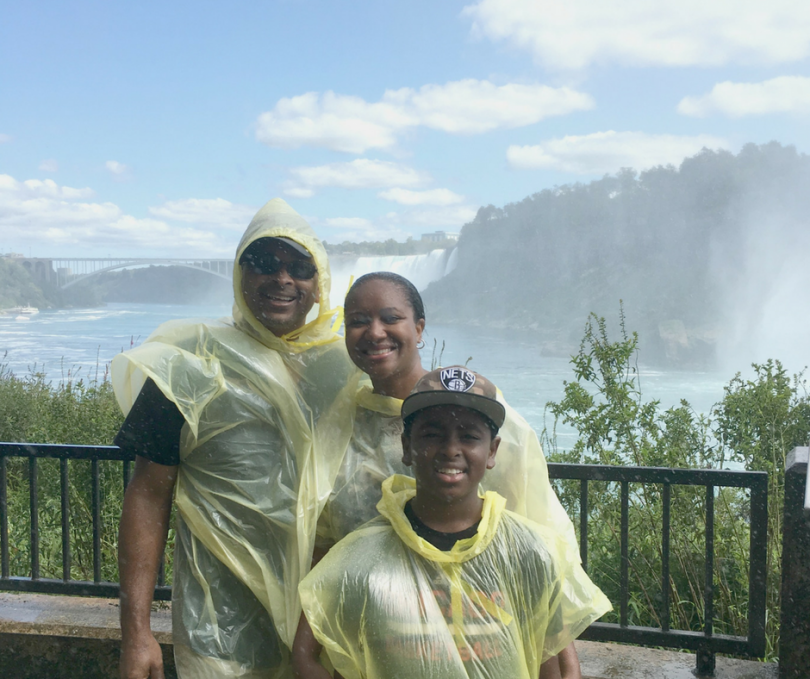 Journey behind the falls at Niagara Falls Canadian side.