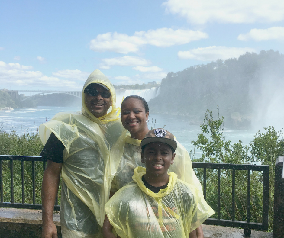 Journey behind the falls at Niagara Falls Canadian side.