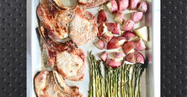 One Sheet Pan Pork Chops and Veggies Recipe