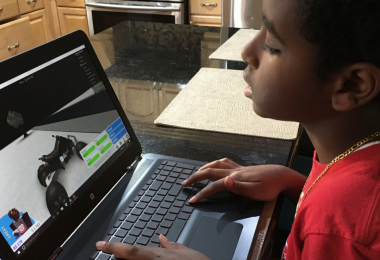 Playing video games on the new HP Omen gaming laptop available at Walmart